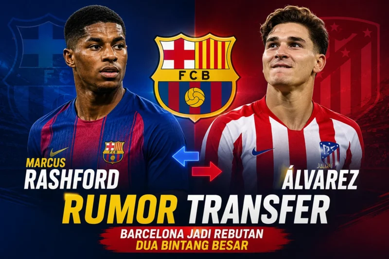 Rumor Marcus Rashford dan Julian Alvarez.webp